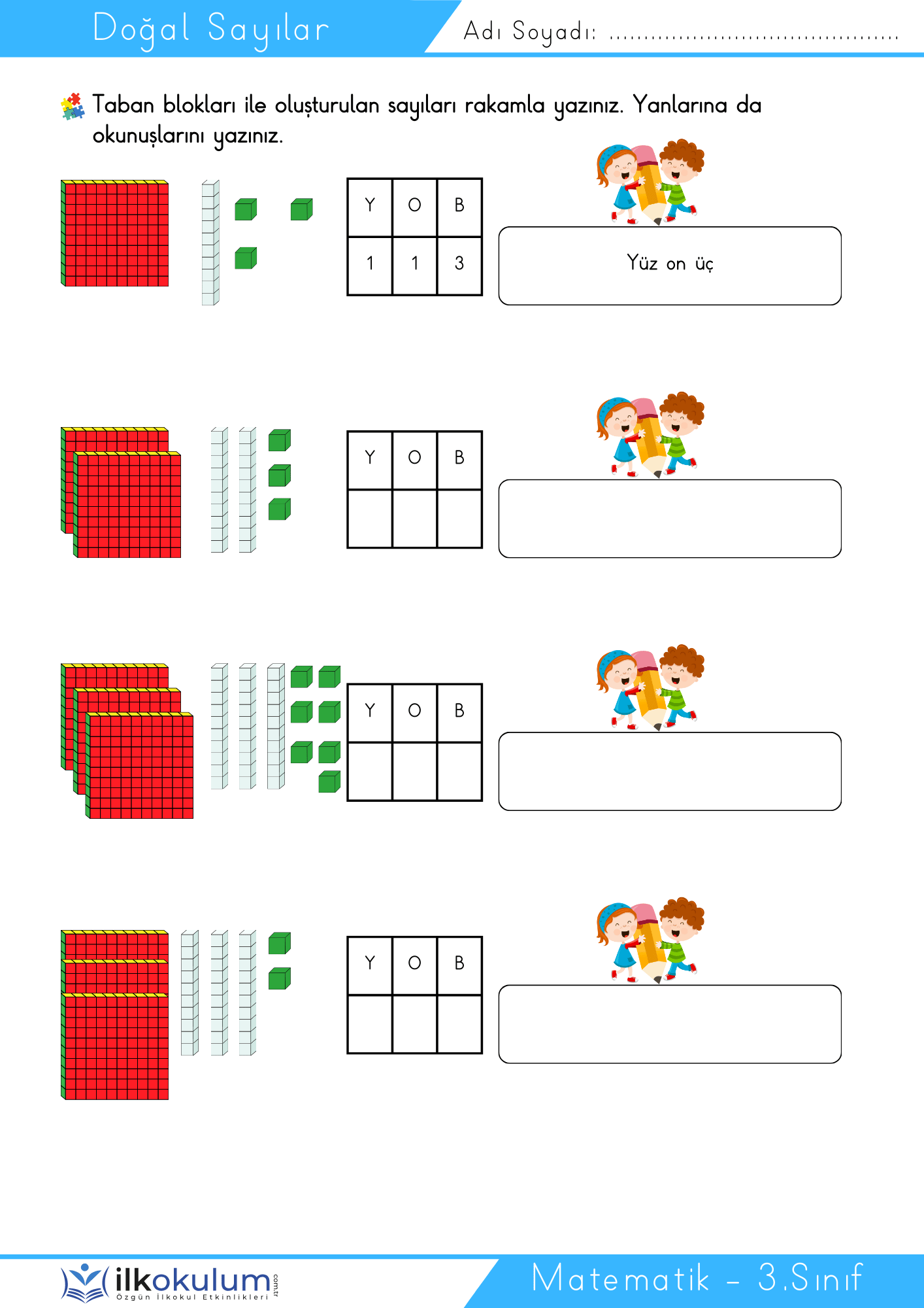 Dogal Sayılar 6 3. Sınıf Matematik