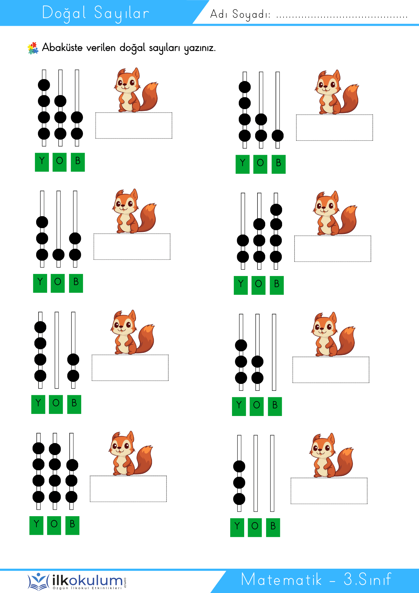 Dogal Sayılar 3 3. Sınıf Matematik