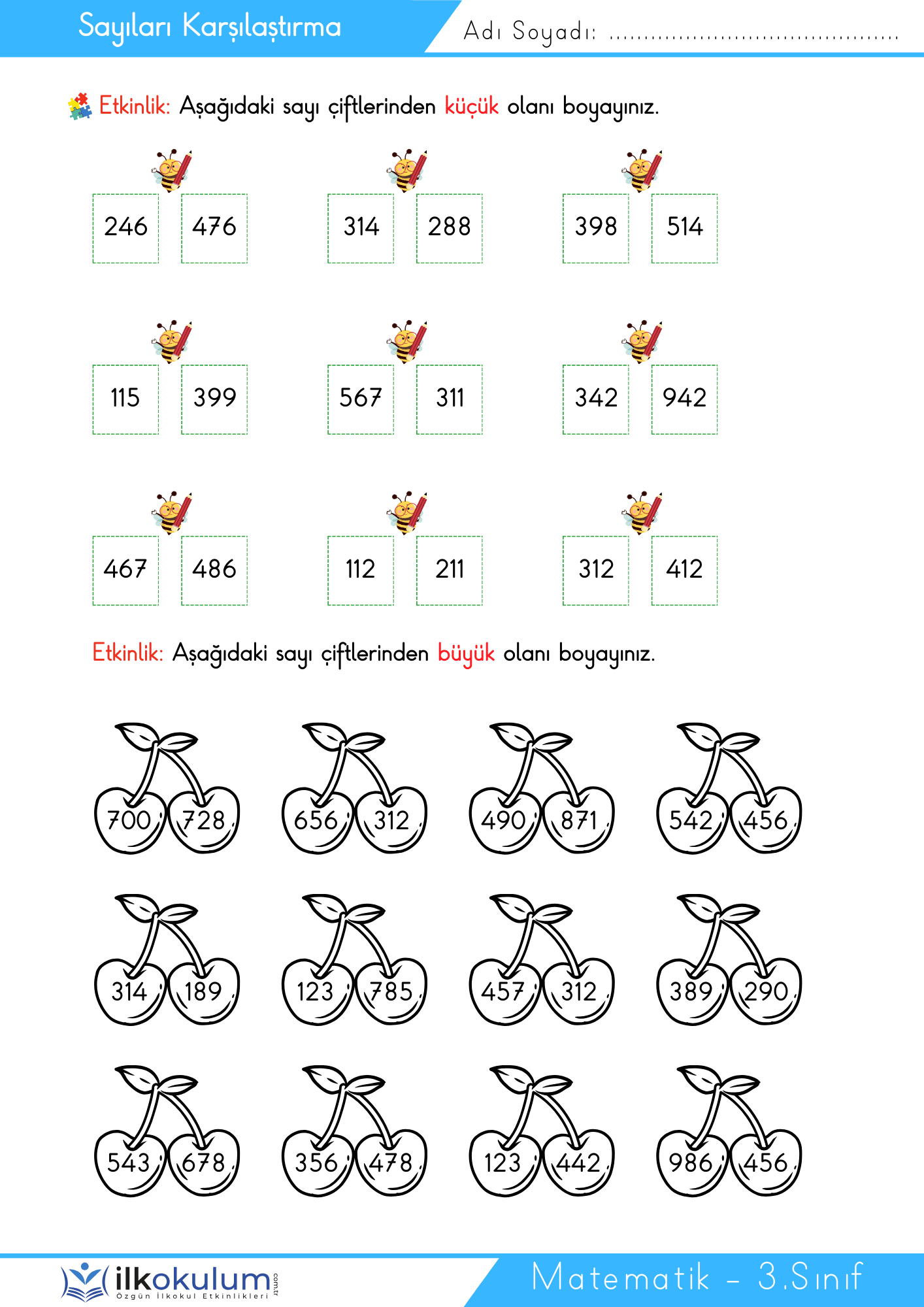 Sayıları Karsılastırma 10